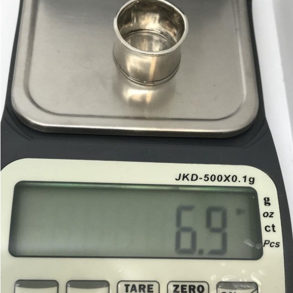 Silpada Ring Size 7.5 Cigar Band 925 Sterling GUC - Picture 4 of 4